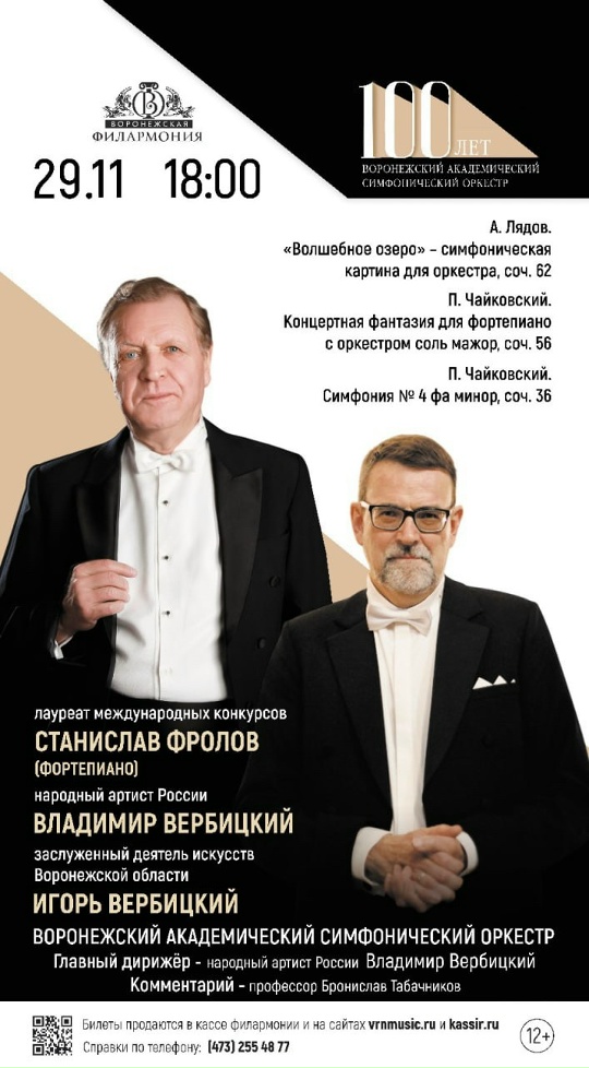 доцент ВГИИ, исполнил Концертную фантазию Чайковского с Воронежским симфоническим оркестром