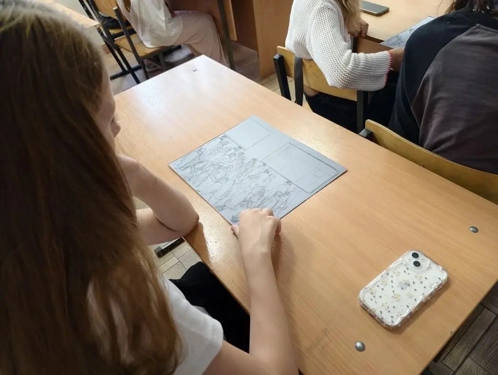 профессор факультета живописи ВГИИ Шпаковский В.Е. провёл творческую встречу с учащимися ДШИ 15