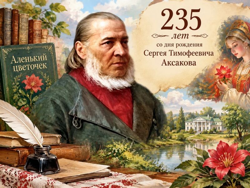Библиотека института искусств приглашает всех на открытый книжно-иллюстративный просмотр, посвященный С. Т. Аксакову